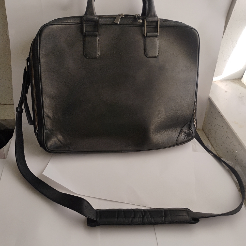 Dunhill Black mens luxury Briefcase  made in Italy fair